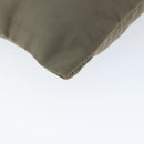 PRADA Shoulder Bag Nylon Khaki Silver Auth 146984-14