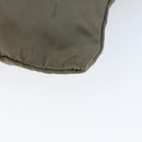 PRADA Shoulder Bag Nylon Khaki Silver Auth 146984-15