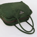 PRADA Tote Bag Nylon 3 Set Green Blue Auth 146985-12