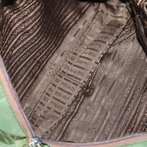 PRADA Tote Bag Nylon 3 Set Green Blue Auth 146985