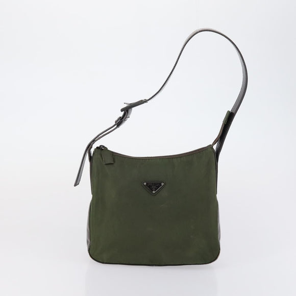 PRADA Tote Bag Nylon 3 Set Green Blue Auth 146985