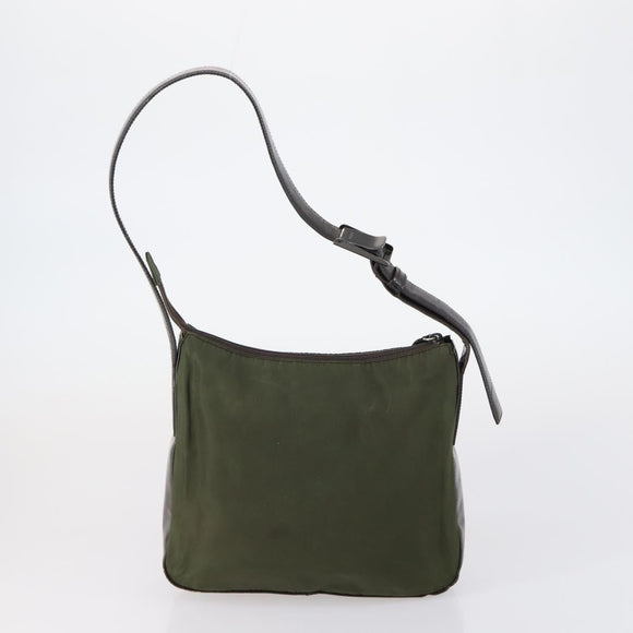 PRADA Tote Bag Nylon 3 Set Green Blue Auth 146985