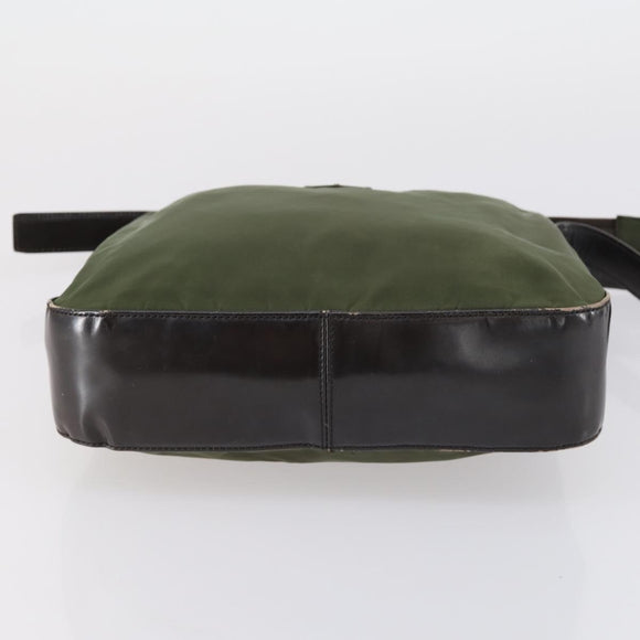 PRADA Tote Bag Nylon 3 Set Green Blue Auth 146985