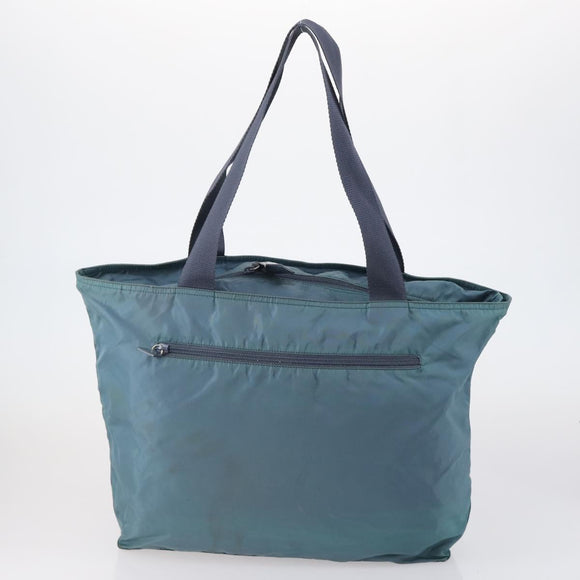 PRADA Tote Bag Nylon 3 Set Green Blue Auth 146985