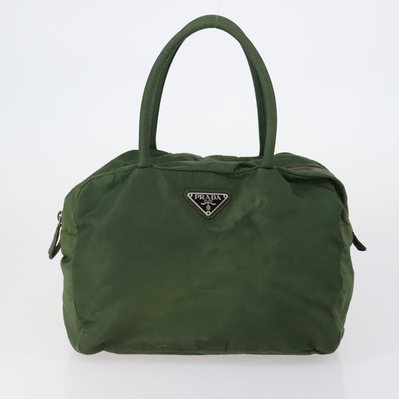 PRADA Tote Bag Nylon 3 Set Green Blue Auth 146985