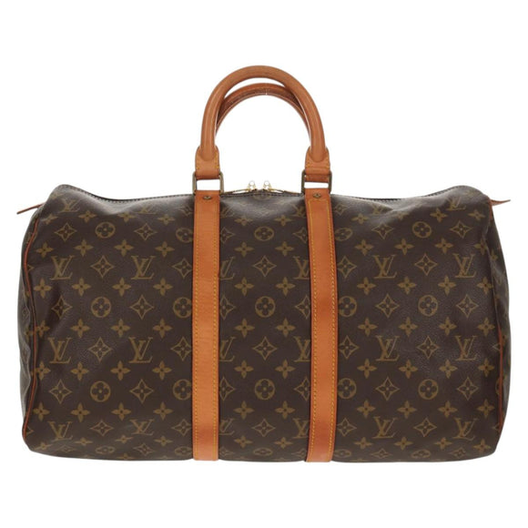 LOUIS VUITTON Monogram Keepall 45 Boston Bag M41428 LV Auth 146991V
