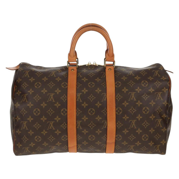 LOUIS VUITTON Monogram Keepall 45 Boston Bag M41428 LV Auth 146991V