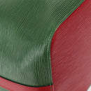 LOUIS VUITTON Epi Petit Noe Shoulder Bag bicolor Green Red M44147 LV Auth 146993-15