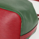 LOUIS VUITTON Epi Petit Noe Shoulder Bag bicolor Green Red M44147 LV Auth 146993-16