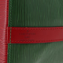 LOUIS VUITTON Epi Petit Noe Shoulder Bag bicolor Green Red M44147 LV Auth 146993-17
