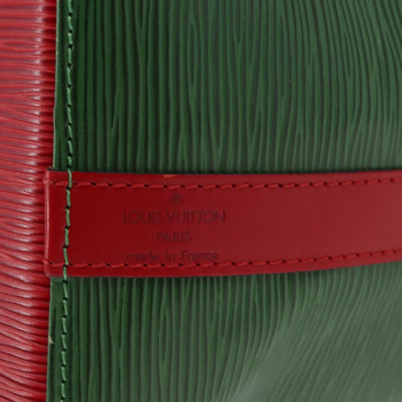 LOUIS VUITTON Epi Petit Noe Shoulder Bag bicolor Green Red M44147 LV Auth 146993