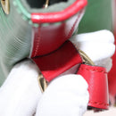 LOUIS VUITTON Epi Petit Noe Shoulder Bag bicolor Green Red M44147 LV Auth 146993-12