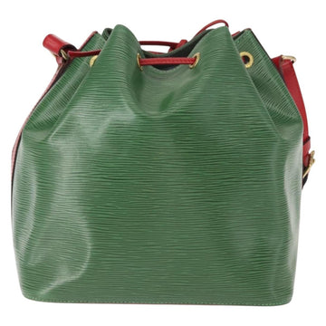 LOUIS VUITTON Epi Petit Noe Shoulder Bag bicolor Green Red M44147 LV Auth 146993 - 0