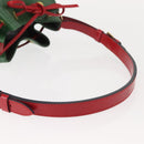 LOUIS VUITTON Epi Petit Noe Shoulder Bag bicolor Green Red M44147 LV Auth 146993-7