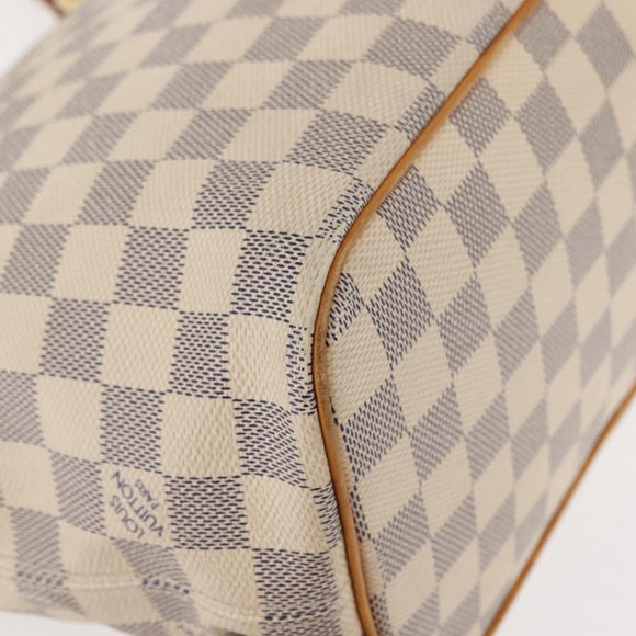 LOUIS VUITTON Damier Azur Saleya PM Tote Bag N51186 LV Auth 146995