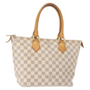 LOUIS VUITTON Damier Azur Saleya PM Tote Bag N51186 LV Auth 146995-1