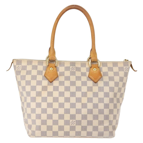 LOUIS VUITTON Damier Azur Saleya PM Tote Bag N51186 LV Auth 146995