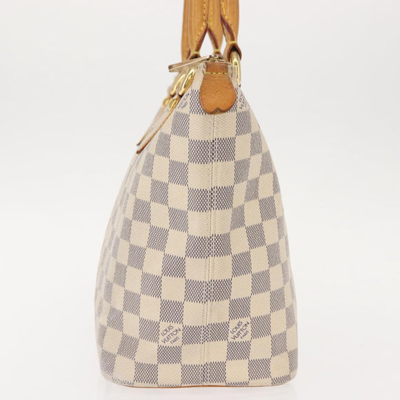 LOUIS VUITTON Damier Azur Saleya PM Tote Bag N51186 LV Auth 146995