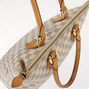 LOUIS VUITTON Damier Azur Saleya PM Tote Bag N51186 LV Auth 146995-6
