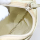 PRADA Shoulder Bag Nylon Beige Silver Auth 146997-20