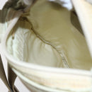 PRADA Shoulder Bag Nylon Beige Silver Auth 146997-21