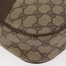 GUCCI GG Supreme Web Sherry Line Bag PVC Beige Brown 89 01 034 Auth 146999-14