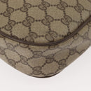 GUCCI GG Supreme Web Sherry Line Bag PVC Beige Brown 89 01 034 Auth 146999-15