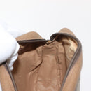 GUCCI GG Supreme Web Sherry Line Bag PVC Beige Brown 89 01 034 Auth 146999-20