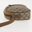 GUCCI GG Supreme Web Sherry Line Bag PVC Beige Brown 89 01 034 Auth 146999-4