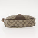 GUCCI GG Supreme Web Sherry Line Bag PVC Beige Brown 89 01 034 Auth 146999-5