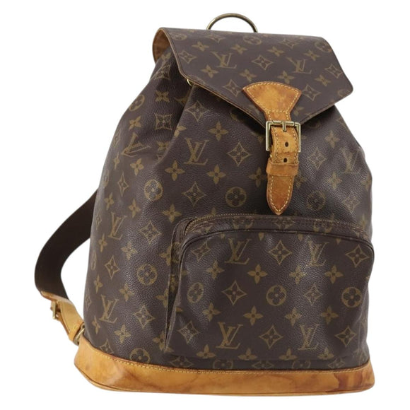 LOUIS VUITTON Monogram Montsouris GM Backpack M51135 LV Auth 147004
