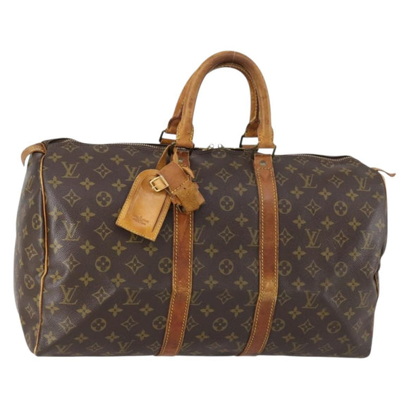 LOUIS VUITTON Monogram Keepall 45 Boston Bag M41428 LV Auth 147006