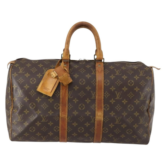 LOUIS VUITTON Monogram Keepall 45 Boston Bag M41428 LV Auth 147006