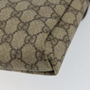 GUCCI GG Supreme Shoulder Bag PVC Beige Gold 223666 Auth 147008-15