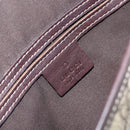 GUCCI GG Supreme Shoulder Bag PVC Beige Gold 223666 Auth 147008-18