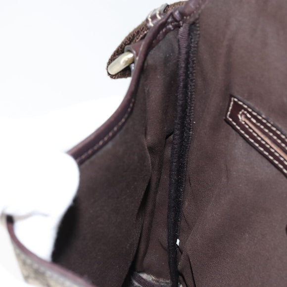 GUCCI GG Supreme Shoulder Bag PVC Beige Gold 223666 Auth 147008