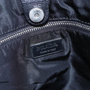 PRADA Hand Bag Canvas Beige Silver Auth 147009-19