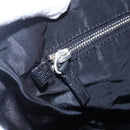 PRADA Hand Bag Canvas Beige Silver Auth 147009-20