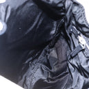 PRADA Hand Bag Canvas Beige Silver Auth 147009-22