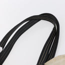 PRADA Hand Bag Canvas Beige Silver Auth 147009-8