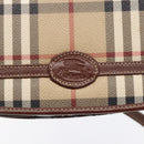 Burberrys Nova Check Shoulder Bag PVC Beige Gold Auth 147010-10