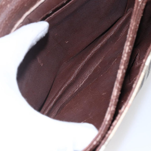 Burberrys Nova Check Shoulder Bag PVC Beige Gold Auth 147010