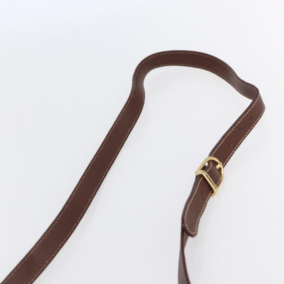 Burberrys Nova Check Shoulder Bag PVC Beige Gold Auth 147010