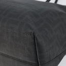 FENDI Zucca Canvas Tote Bag PVC Black Gold Auth 147011-9