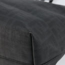 FENDI Zucca Canvas Tote Bag PVC Black Gold Auth 147011-15