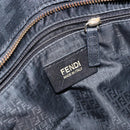 FENDI Zucca Canvas Tote Bag PVC Black Gold Auth 147011-17