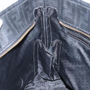 FENDI Zucca Canvas Tote Bag PVC Black Gold Auth 147011-19