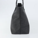 FENDI Zucca Canvas Tote Bag PVC Black Gold Auth 147011-4