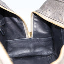 LOEWE Anagram Americana 28 Hand Bag Leather Gold Auth 147012-21