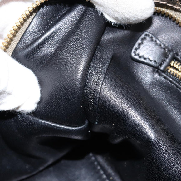 LOEWE Anagram Americana 28 Hand Bag Leather Gold Auth 147012